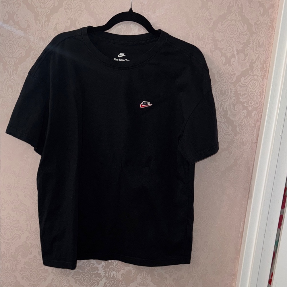 Nike Women’s Black Tee with Red Logo